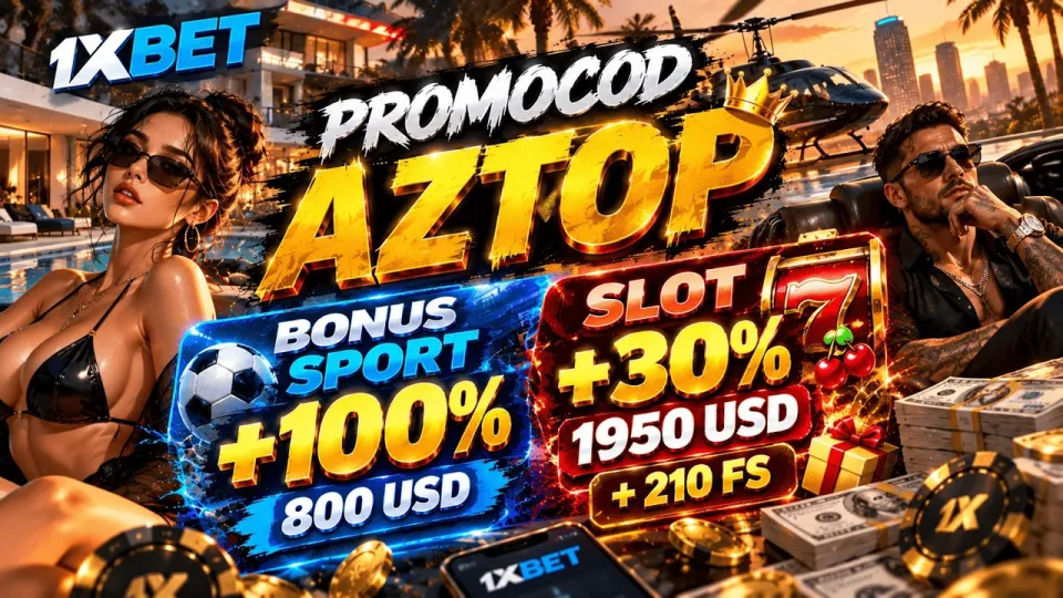 1xbet ro'yxatdan o'tish, tezkor hisob yaratish va AZTOP promokodi
